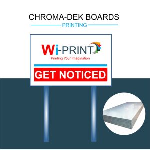 Chromadek Board Framed +Poles